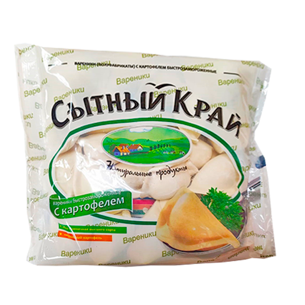 Вареники с картофелем 450г ТМ Сытный край Спутник Калуга