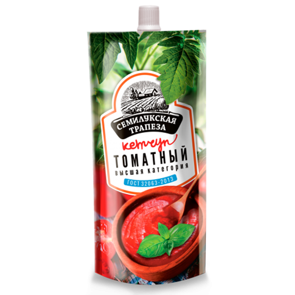 Кетчуп 300г томатный, острый ТМ Семилукская трапеза Спутник Калуга