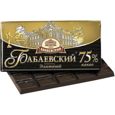Шоколад Бабаевский элитный 75% какао 1/100