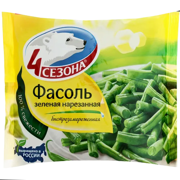 Фасоль зелёная стручковая 4 Сезона 0,4 кг Спутник Калуга