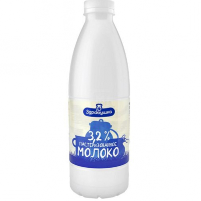 Молоко 3,2% 930мл Здравушка