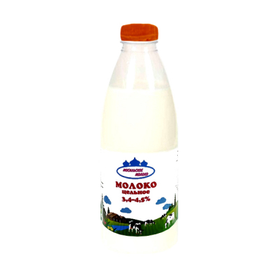 Молоко цельное 3,7-4,5% 0,93л Мосальское молоко