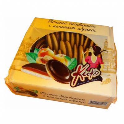 Печенье Кико в темной глазури вес 1кг