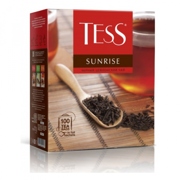 TESS  Чай SUNRISE  черный  в пакетиках,  100 х 1,8г Спутник Калуга