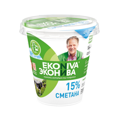 Сметана Эконива 300г 15%