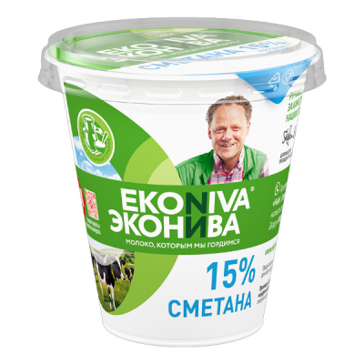 Сметана Эконива 300г 15%