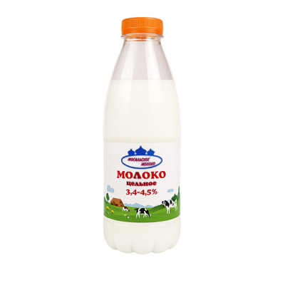 Молоко цельное 3,4-4,5% 930мл  Мосальское молоко