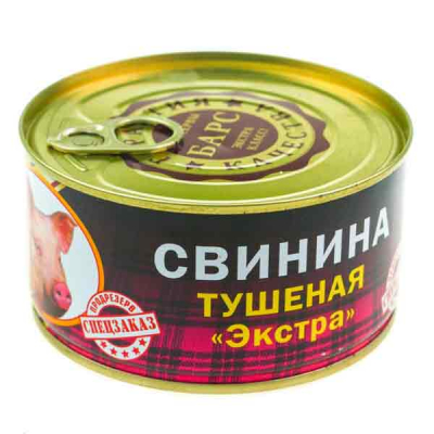 Свинина тушенная  экстра Барс 325г