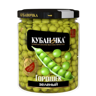 Горошек зел Кубаночка 460г сб