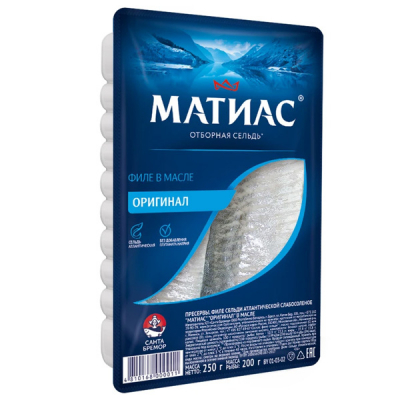 Сельдь филе Матиас 250г