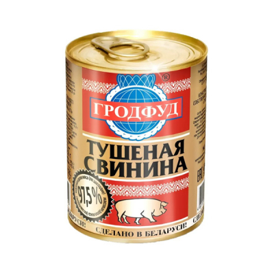 Тушеная свинина 338гр ТМ Грод фуд
