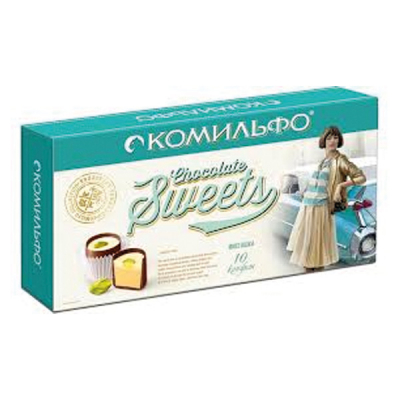 Конфеты Комильфо 116гр (Фисташка, Крем миндаль)