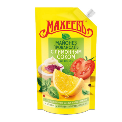 Майонез Махеев 380г лимонным соком