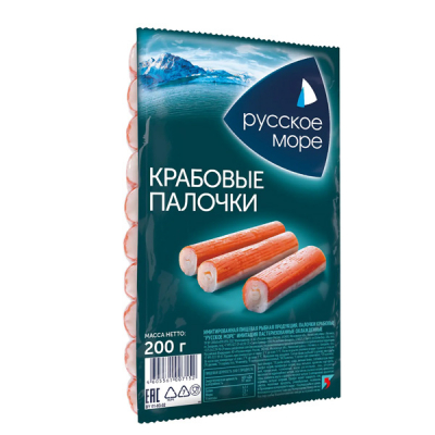 Крабовые палочки Русское море 200г