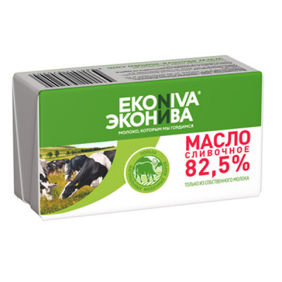 Масло сливочное Эконива 82,5% 180г