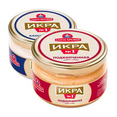 Икра мойвы Санта Бремор 180г в асс