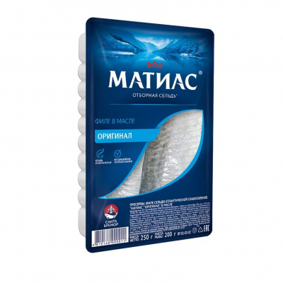 Сельдь матиас 250г