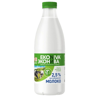 Молоко 2,5% 1л Эконива