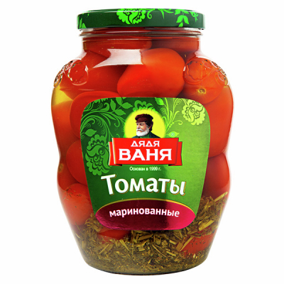 Томаты маринованные красные 680гр ТМ Дядя Ваня