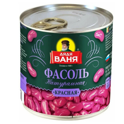 Фасоль красная натуральная 400 гр ТМ Дядя Ваня