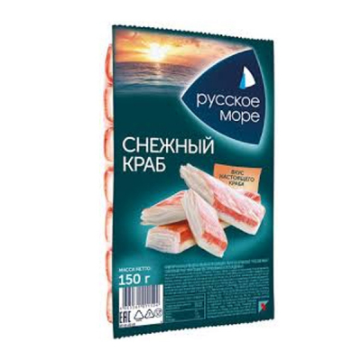 Крабовые палочки Снежный краб 150г ТМ Русское море