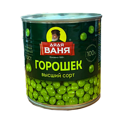 Горошек высший сорт  400гр ТМ Дядя Ваня