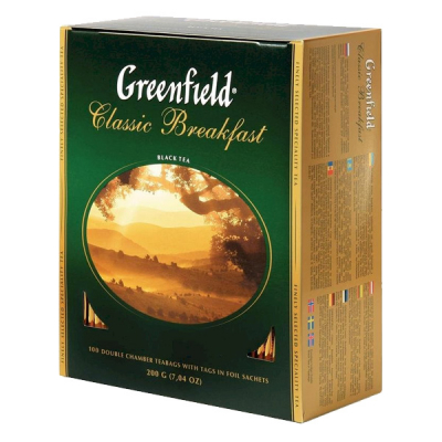 Гринфилд 100пакетиков  в ассортименте