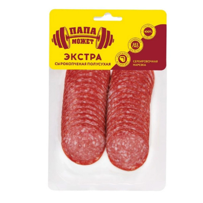Колбаса Экстра с/к в/у 100г Папа Может