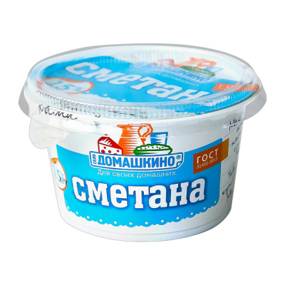 Сметана 15% 170г Домашкино