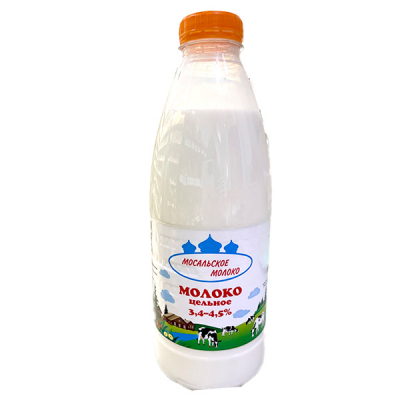 Молоко цельное 3,4-4,5% 0,93л Мосальское молоко