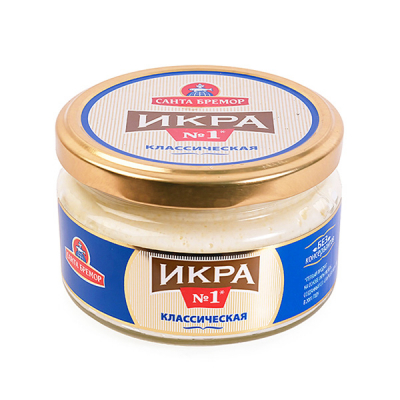 Икра мойвы Санта Бремор 180г в ассортименте
