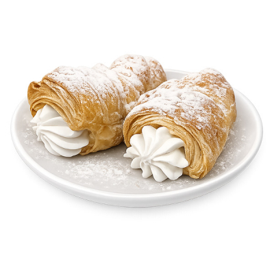 Трубочка слоёная с белковым кремом 1/50