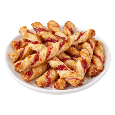 Мелочь слоеная с малиной 100г