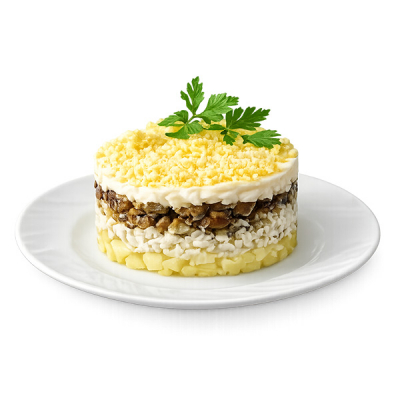 Салат Бонапарт с белыми грибами 100г