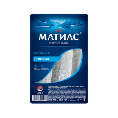 Сельдь Матиас 250г Санта Бремор