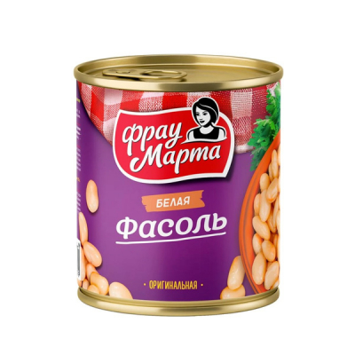 Фасоль белая оригинальная 310г ТМ Фрау Марта
