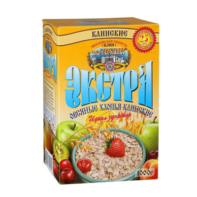 Клинские овсяные хлопья Экстра 1кг