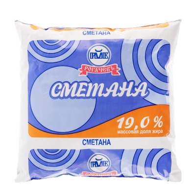 Сметана 19% 180гр ТМ Рогачев