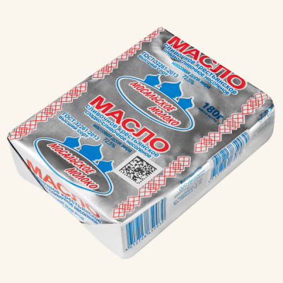 Масло сливочное 72,5% 180гр ТМ Мосальское молоко