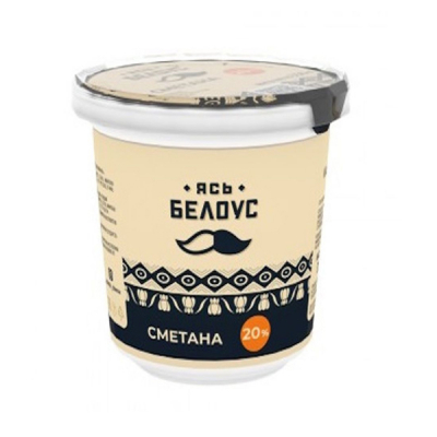 Сметана Ясь Белоус 20% 350г