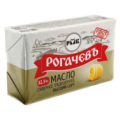 Масло сливочное Рогачев 82,5% 160г