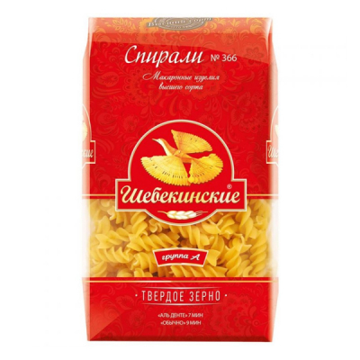 Макароны Щебекинские 450г спираль,
