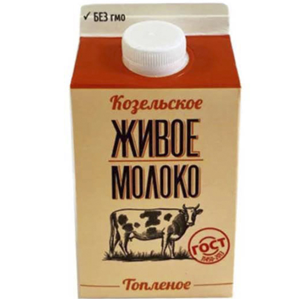 Молоко Топленое 4% 0,45 Козельск Спутник Калуга