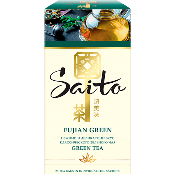 Чай Саито 25пак зеленый Спутник Калуга