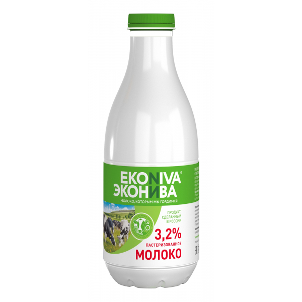 Молоко пастеризованное 3,2% (ПЭТ) 1л Спутник Калуга
