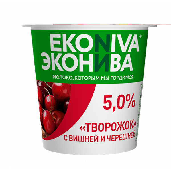 Творожок Эконива  5% 125 гр Спутник Калуга