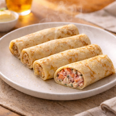 Блинчики морские с форелью  69,99 (100гр)